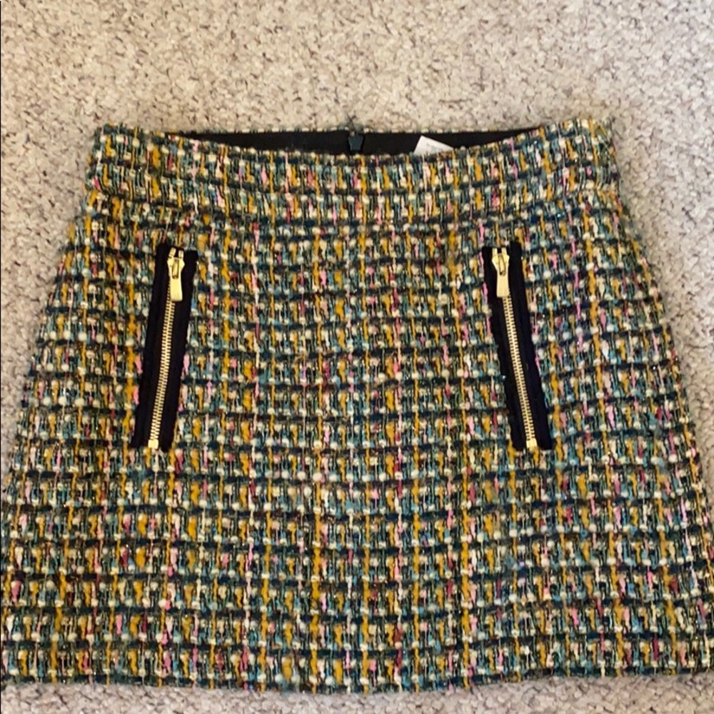 J.Crew Dolce Wool Tweed Mini Skirt
